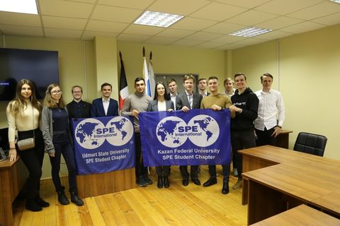 Делегаты из KFU SPE Student Chapter Казанского (Приволжского) федерального университета 2